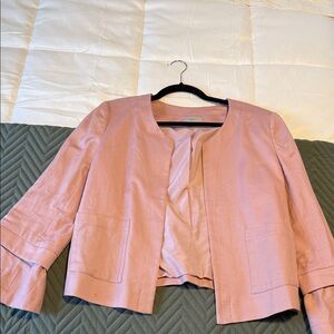 LOFT Blush Pink Open Front Blazer